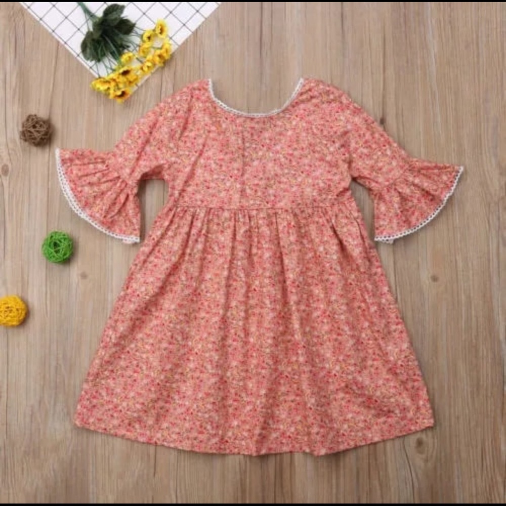 •REBOOTED!•2X HP•Boho Minimalist Flare Slv Dress• - Picture 5 of 8